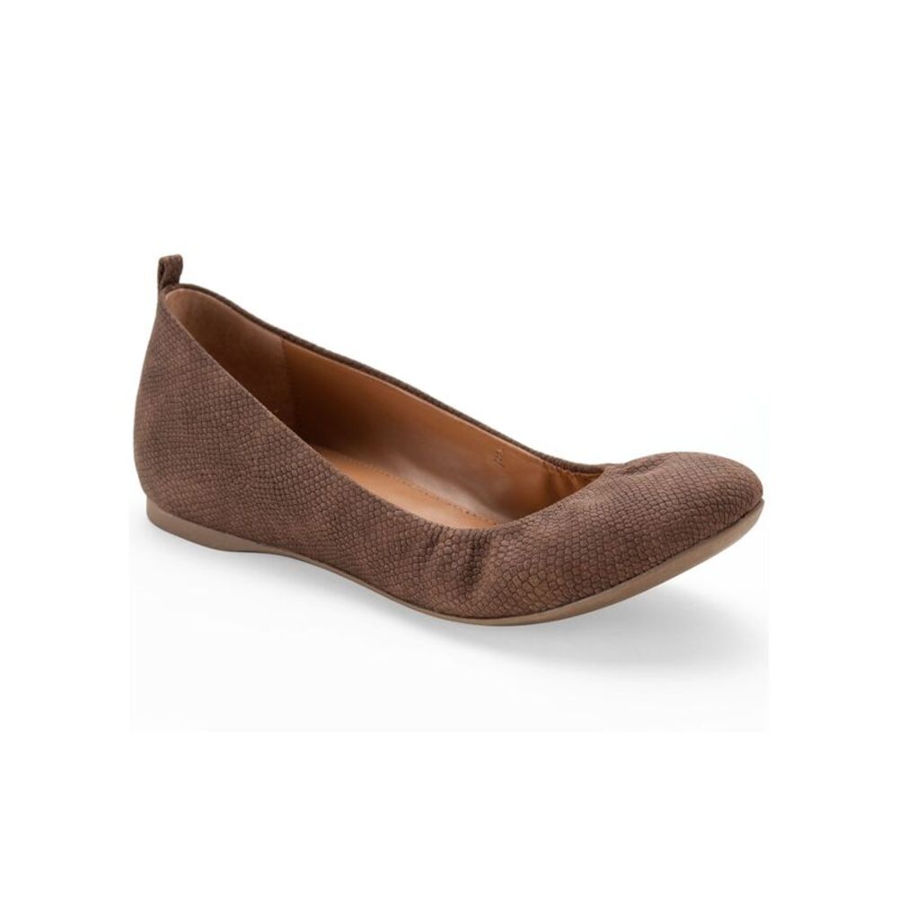 STYLE & COMPANY Womens Brown Scale Pattern Vinniee Wedge Ballet Flats 6 M